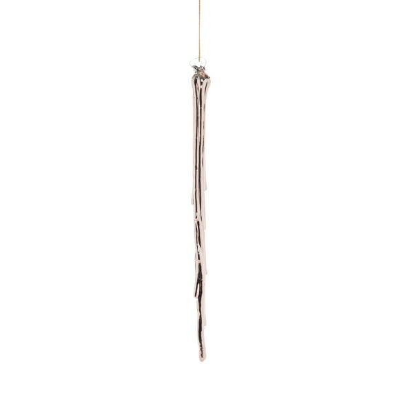 Rose Gold Icicle Plastic Holiday Christmas Xmas Ornament
