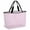 Pink, variant on Purple White Stripe Beach Bag for Women, Large Breathable Mesh Beach Tote Bag, Modern Minimalist Geometric Striped Sandproof Lightweight Travel Bags for Vacation Picnic Swimming Pool 15.7"x15.7"x9.1"