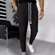thumbnail image 1 of Puntoco Pantalones casuales largos para hombre, pantalones deportivos con cordón y cintura elástica con cremallera y bolsillo de color sólido para hombre, 1 of 5
