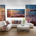 thumbnail image 4 of Designart Soirée paisible vue sur la plage Art mural sur toile, 4 of 4