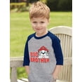 thumbnail image 3 of Big Brother Shirt Paw Patrol Marshall 3/4 Sleeve Baseball Jersey Toddler Shirt 3T Blue, 3 of 5