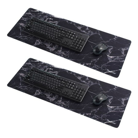 Marble Large Mouse Pad by Insten 2-Pack Marble Design Extended Large Gaming Mouse Pad Long Mat Size: 31