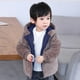 thumbnail image 3 of Gibobby Abrigos de invierno para niños y niñasAbrigo de invierno para niños pequeños y niñas, con capucha y orejas de , chaqueta de bolsillo, ropa de dos(Marina, 3-4 Años), 3 of 4