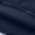 thumbnail image 6 of Spring Cotton Linen Long Blouse Top for Men Henley V Neck Lace Up Shirt Solid Long Sleeve Hippie Casual Beach T Shirts, 6 of 8