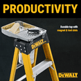 thumbnail image 3 of Dewalt 4-foot Fiberglass Stepladder, 375-pound Load Capacity, Type Iaa, Dxl3410-04, 3 of 14