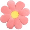 thumbnail image 1 of Cojín de suelo con forma de flor, cojín para asiento, bonito cojín para silla (rosa), 1 of 4