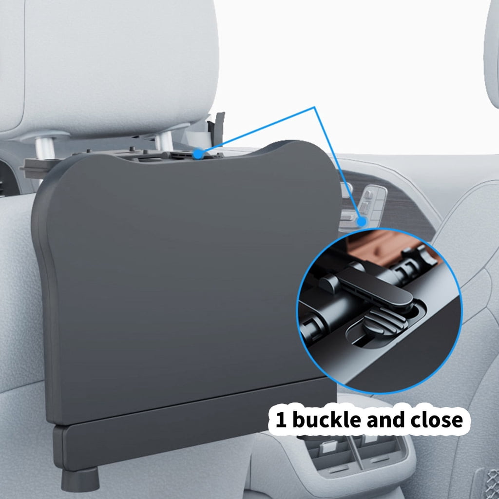Foldable Car Table Organizers with Not Slip Surfaces Easy Carry Vehicle Desk Plastic For Laptops Food Drinks In Vehicles