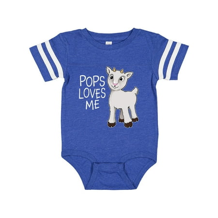 

Inktastic Pops Loves Me- cute goat Gift Baby Boy or Baby Girl Bodysuit