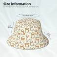 thumbnail image 6 of Bingfone Cartoon Corgi Bucket Hat for Men Women,Packable Reversible Printed Sun Hats,Fisherman Outdoor Travel Hiking Beach Caps, 6 of 9