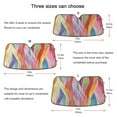 thumbnail image 5 of Colorful Curve Car Windshield Sun Shade Reflector Sunshade Foldable for Front Keeps Vehicle Cool, 5 of 8