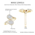 thumbnail image 5 of Rosec Jewels Lab Created Diamond Wrap Ring (EF-VS Quality) - Designer Ring for Mothers Day, 10K Yellow Gold, US 4.00, 5 of 8