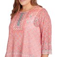 thumbnail image 5 of Larky Lark Womens Plus-Size Burnout Geometric Knit Top, 5 of 5