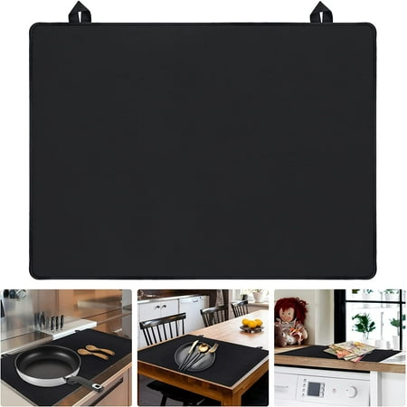 

Stove Top Covers 28.5x 20.5 inch Electric Stove Cover Mat Ceramic Glass Cooktop Protector with 2 Hooks