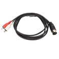 thumbnail image 2 of Cable Din Macho De 5 Pines A 2 Macho, Estéreo Flexible Resistente A La Corrosión Cable Din De 5 Pines A 2 PVC 4.9 Pies Para Equipo Estéreo Para Reproductor De CD, 2 of 7