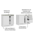 thumbnail image 4 of Mueble de Cocina Madesa Glamy 200cm Blanco, 4 of 5