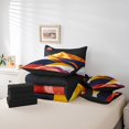 thumbnail image 4 of YST Modern Minimalism Bedding Set, Twin Size, 7pcs Abstract Landscape Comforter Set, Mid Century Style, Rustic Farmhouse, Sunshine Sunset, Bed in a Bag, 4 of 4