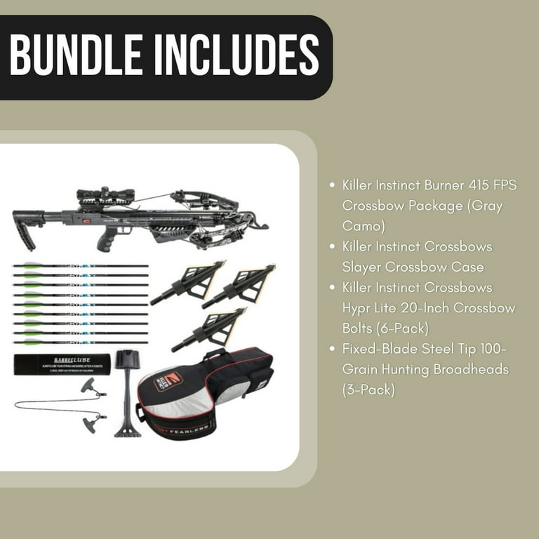 Killer Instinct Burner 415 FPS with Crossbow Package (Camo
