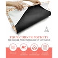 thumbnail image 3 of Orange Gray Botanical Yoga Towel for Hot Yoga Non Slip, Pastoral Spring Summer Leaf Aesthetics Yoga Mat Towel Absorbent Yoga Sweat Towels Microfiber Hot Yoga Blanket for Bikram Pilates 26"x70", 3 of 7