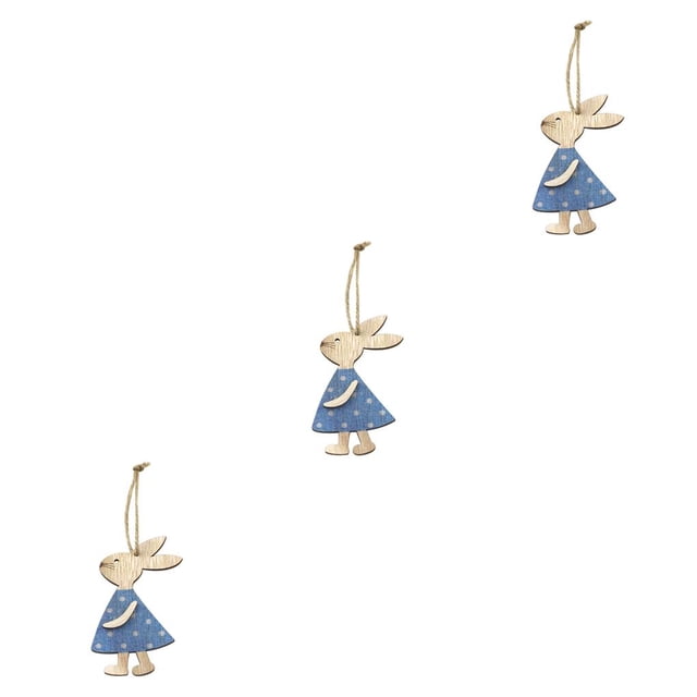 Advancent Juego de adornos de de 10 piezas, artesanías de de conejo de Pascua, decoraciones de dormitorio de conejito, regalos de Type1 NO1