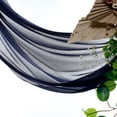 thumbnail image 2 of MDS Pack of 25 Yard Wedding Arch Draping Fabric sheer Chiffon Fabric Drapery for Wedding Ceremony Reception Swag and Backdrop Decorations Fabric 60” width - Navy Blue, 2 of 6