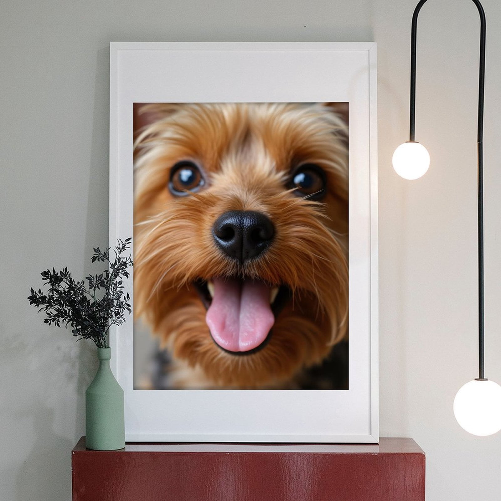 Diamond Art Kit for Adults, Happy Yorkshire Terrier Close-Up Diamond Painting for Adults Beginners, DIY Diamond Art Painting Kits, 5D Diamond Painting Crafts for Home Decor 12x16 Frameless