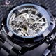 thumbnail image 4 of Reloj mecánico automático FORSINING para hombre con correa de acero inoxidable de moda, 4 of 7