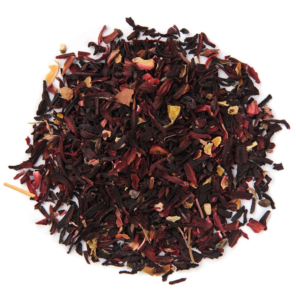 Positively Tea's Organic Hibiscus Herbal Tea, Loose Leaf, 1 Pound Bag