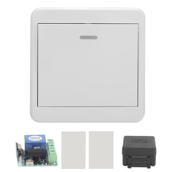 Interruptor de salida de puerta de 12 V CC, control remoto inalámbrico de 433 MHz, montaje en superficie para sistema de control de acceso.