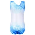 thumbnail image 4 of Girls Diamond Gymnastics Leotard Gradient Blue Ballet Dance Clothes, 4 of 5