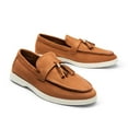 thumbnail image 4 of Women's Slip-On Loafers with Tassel Detail 0.8" Low Heel Comfortable Work Shoes for Women, 4 of 7