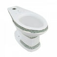 thumbnail image 3 of Renovators Supply High Tank Pull Chain Toilet w/Dark Oak Wooden Flat Front Panel High Tank 59" to 74" Adjustable Height Chrome Z Pipe and Elongated Toilet Bowl, 3 of 8