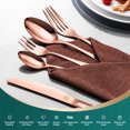thumbnail image 4 of vancasso 60 Piece Silverware Sets , Stainless Steel Knife and Fork for 10，Rose Gold Round handle, 4 of 6