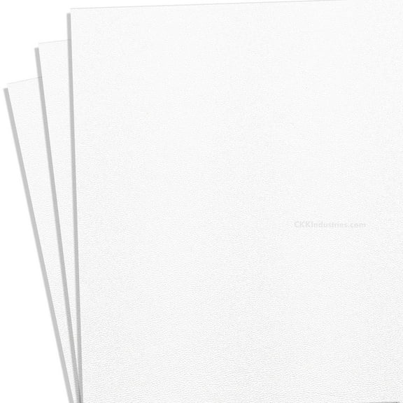 KYDEX Thermoform Sheet - (P1 Texture) - (.080 Thickness) - (12in x 24in) - (Blizzard White) - (3 Sheets) - DIY Holster Making, Airsoft Armor, Cosplay Uniforms