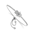 thumbnail image 2 of CZ Evil Eye Hamsa Adjustable Bracelet, 2 of 7