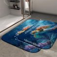 thumbnail image 2 of 1pc Sea Turtle Underwater Absorbent Non-Slip Bathroom Thickened Flannel Rug Decor,Soft,Quick Drying,Suitable For Indoor/outdoor Use,Bathrooms,Bedrooms,Kitchens,Terrace,Laundry Rooms,16"x24", 2 of 9