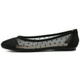 thumbnail image 2 of Ollio Women's Shoes Dots or Floral Lace Breathable Round Toe Ballet Flats F1234, 2 of 6