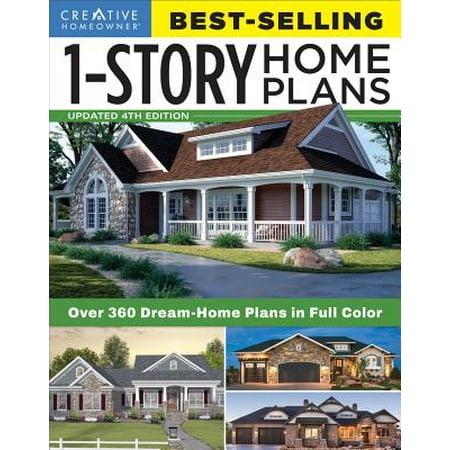 Best-Selling 1-Story Home Plans, Updated 4th Edition : Over 360 Dream-Home Plans in Full (Best Color For House)