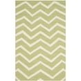 thumbnail image 4 of SAFAVIEH Cambridge Leon Zig Zag Stripes Wool Runner Rug, Green/Ivory, 2'6" x 8', 4 of 6