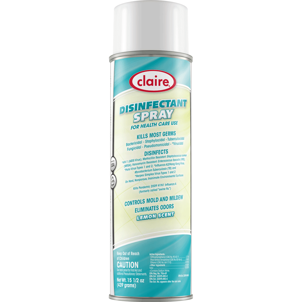 SpraywayClaire 015 Disinfectant Spray for Health Care Use 20 oz