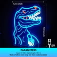 thumbnail image 2 of Letrero de neón Jimeva Dinosaur T-REX para decoración de pared, regulable por USB, 2 of 6
