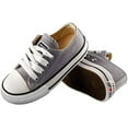 thumbnail image 3 of Boys and Girl Low Top Canvas Kids Lace up Sneakers, 3 of 10