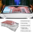 thumbnail image 3 of Kdxio Pastel Pink Beach Cafe Print Front Windshield Sun Shade,Folding Auto Sunshade for Car Truck SUV-Small, 3 of 5