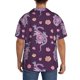 thumbnail image 3 of Balery Snake And Flower Camisa Casual de Manga Corta con Botones para Hombre, Texturizada, Estilo Cubano, para Playa, Verano-Medium, 3 of 5