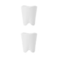 thumbnail image 2 of Injueey Taza de agua para lavar la boca baño en casa pareja taza de enjuague bucal de plástico cepillo de blanco 2Conjunto, 2 of 6