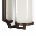 thumbnail image 6 of Kate and Laurel Ciel Glam Mirrored Wall Sconce, 6 x 5 x 16, Bronze, Modern Scalloped Candle Holder with Removable Glass Cylinder and Mirror for Bathroom or Bedroom Wall Decor, 6 of 9