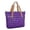 Purple and Black Checkered Pattern, variant on Green and White Checkered Pattern Large Tote Bag for Women, Polyester Roomy Shoulder Bag with Pockets and Zipper, Lightweight Gifts Ideas for Women Men