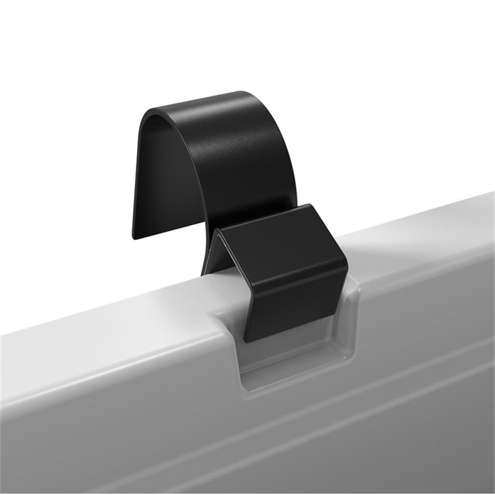 Mayne Handrail J-Hook Design Bracket - 1.75"x3.25"x10.12" Black Powder Coated Steel 3-Pack for Mayne Window Boxes with Hardware Included