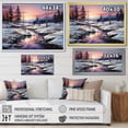 thumbnail image 4 of Designart "Winters Pine Trees majesty II" Tree Pine Floater Framed Wall Decor, 4 of 7