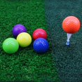 thumbnail image 1 of Pelota de golf de colores mezclados, 12 Uds., pelotas de Golf para campo de prácticas, pelota de práctica de golf, Color aleatorio, 1 of 3