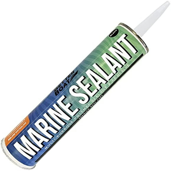 Marine Sealant and Adhesive Waterproof Marine Grade Sealant Caulk High Temp Caulking Water Sealant for Boat Auto and RV Without Silicone - 10oz Black